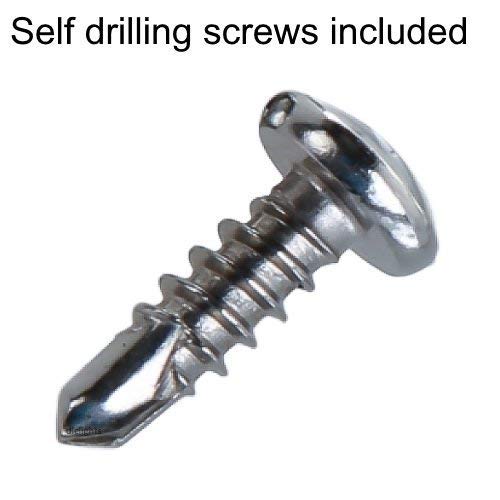 harrrrd Retrofit Recessed Downlight Housing C Clips - 30 Pack (15 Pairs), Zinc Material, Self Tapping Screws Included