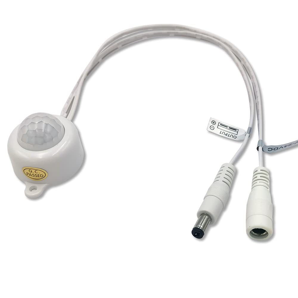 weisuan-Tuodi DC Light Sensor Switch, 6V-24V, 5A, Day/Night, White, Model LTDL-2025-WB, LED Strip Compatible