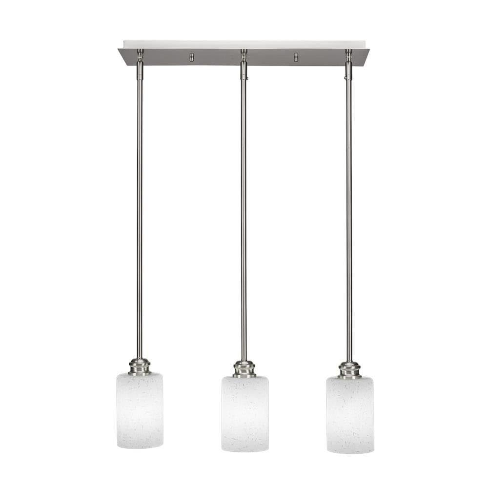 Edge 3 Light Linear Pendalier In Brushed Nickel (1153-Bn-310)