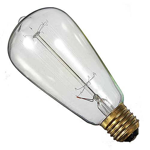 Homesake Light Bulbs for Home Decor Items, Edison Tungsten Filament Antique Vintage Glass Yellow Light Bulbs Living Room, Bedroo