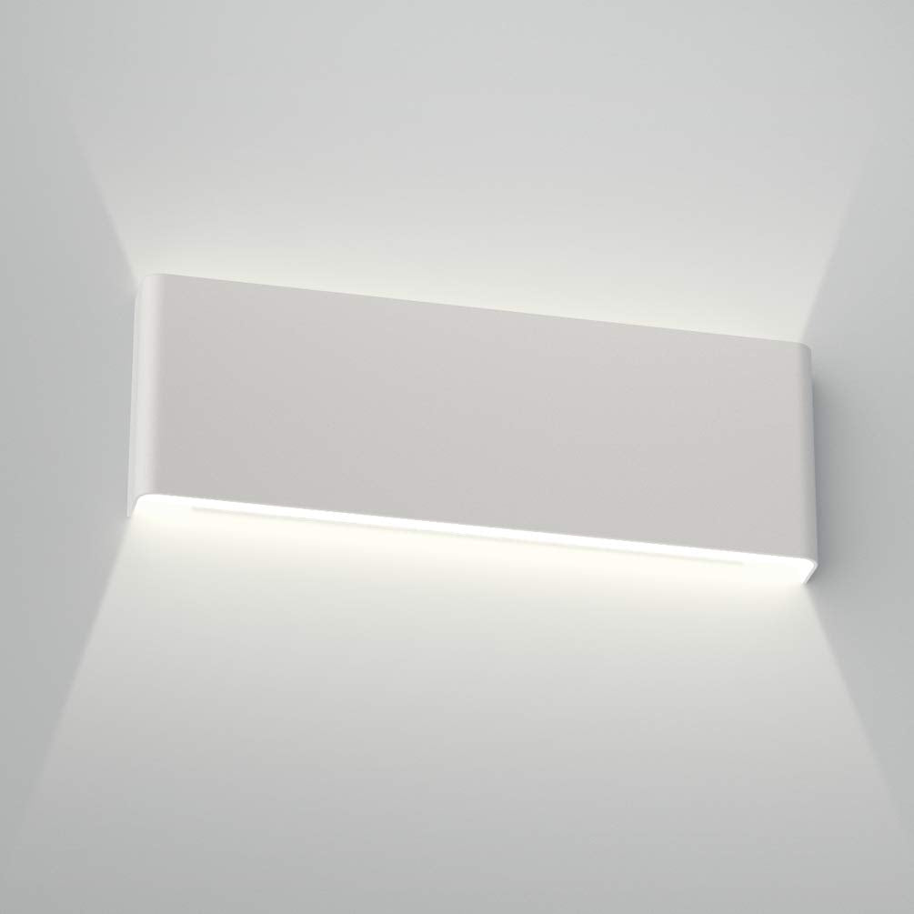 Aipsun 15.75in LED Vanity Light Fixture - Matte White, Up and Down, 5000K White Light