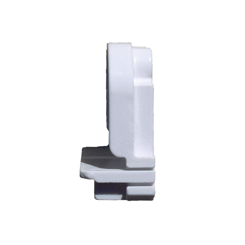Leviton 13452 Fluorescent Medium Bi-Pin Socket, 18/24/36W, 660W 600V, White, Viton Material