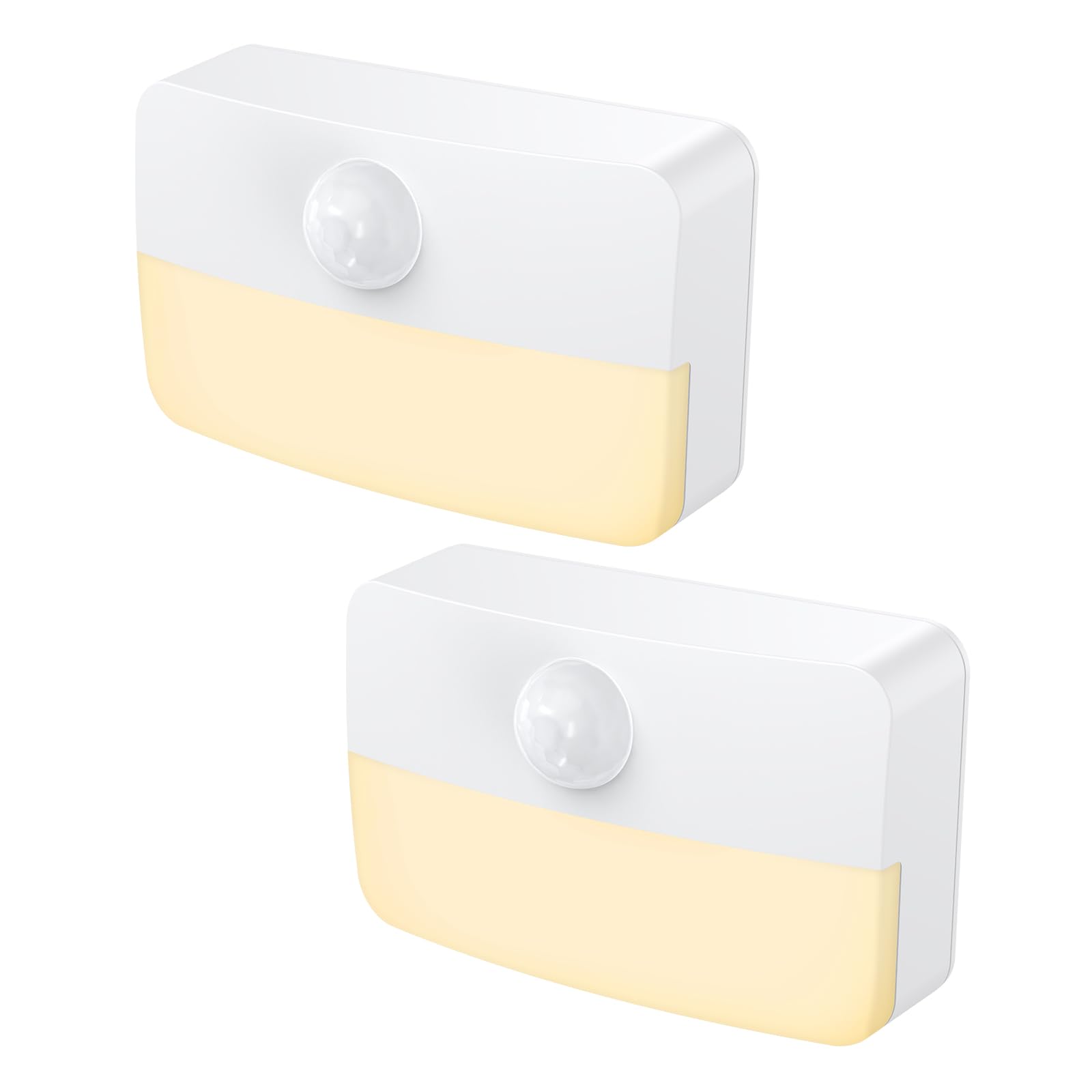 ?2 Pack?Motion Sensor Night Light, Stick-On Motion Sensor Lights Indoor, Battery Powered Under Cabinet Kitchen Lights with Adhes