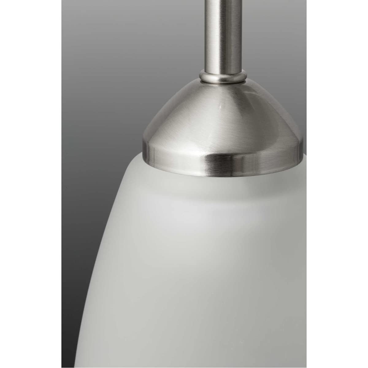 Progress Lighting Gather Collection 5-Light Etched Glass Traditional Chandelier Light Brushed Nickel