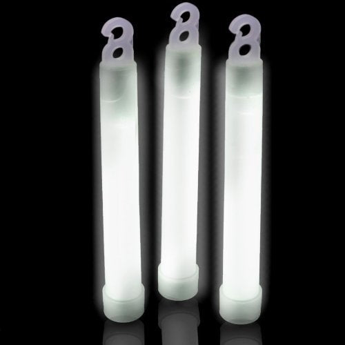 Glow Sticks Bulk Wholesale, 1200 6    Industrial Grade White Light Sticks. Bright Color, Glow 12-14 Hrs, Safety Glow Stick With