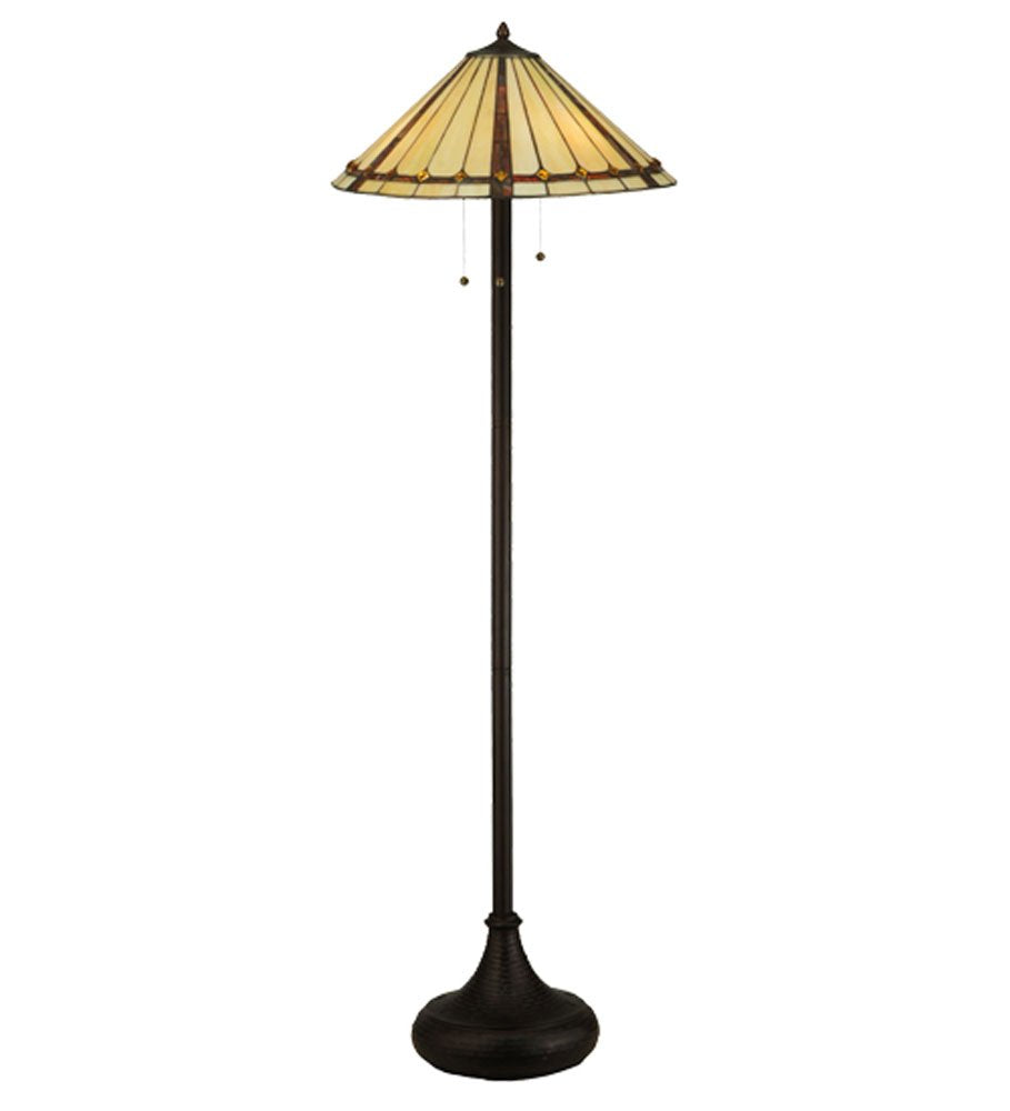 Meyda Tiffany Lighting 61in H Metal Mahogany Bronze Finish Model 130742