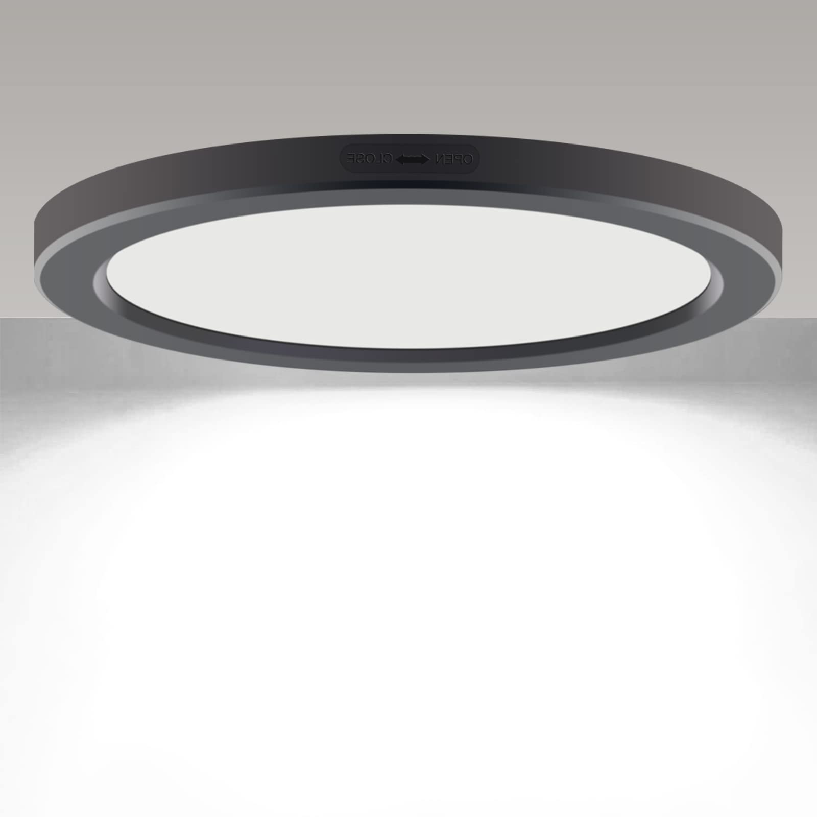 NOVELUX 7 inch Ceiling Lights Flush Mount Ultra Slim 0.63'' Thick Round Flat Ceiling Lamps 5000K Daylight LED Ceiling Light Dimm