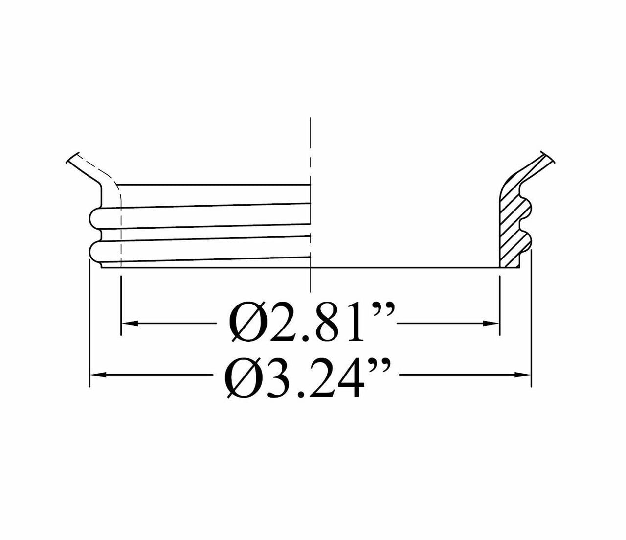 Kastlite Acrylic Prismatic Domed Jelly Jar With Threaded Neck | 6'' Indoor/Outdoor Downlight | 3.25'' Outside Diameter | Ribbed