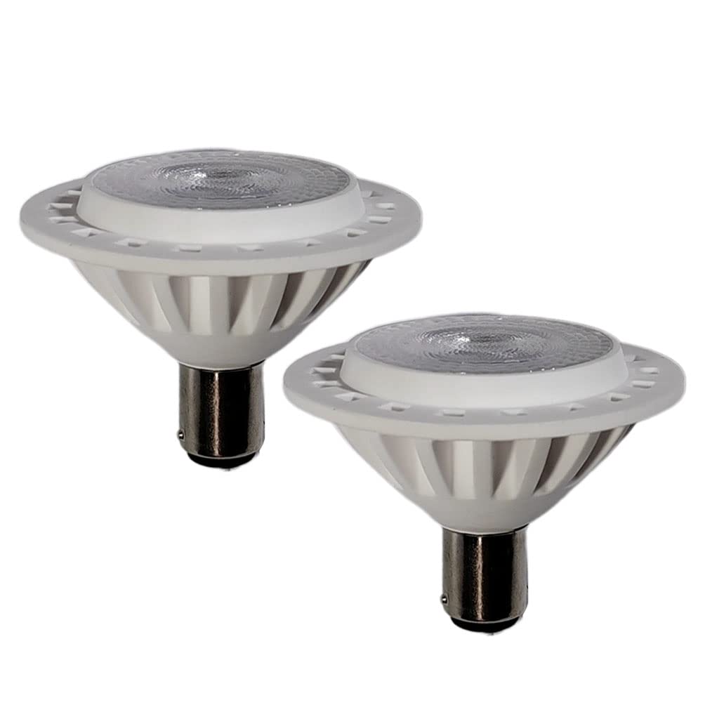 Qlee Led Ar70 Ba15D Spotlight 7W Ac Dc 12V Base 3000K Warm White Reflector Light Halogen 60W Replacement Bulb Indoor Outdoor Hom