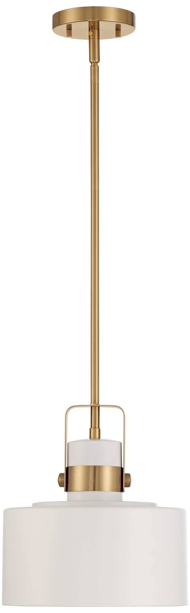 Possini Euro Design Courtney Soft Gold Mini Pendant Lighting 10&quot; Wide Modern Matte Black Outer Gold Inner Drum Shade Fixture For Dining Room Home Foyer Kitchen Entryway Bedroom Living High Ceilings