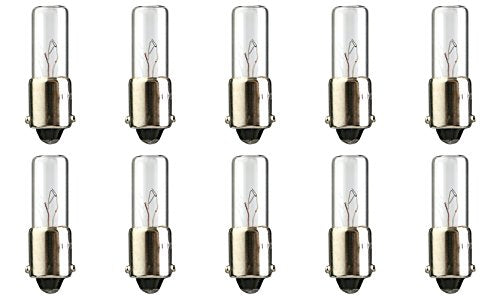 CEC Industries #130MB Bulbs, 130V, 3.25W, BA9s Base, T-2 Shape, Box of 10