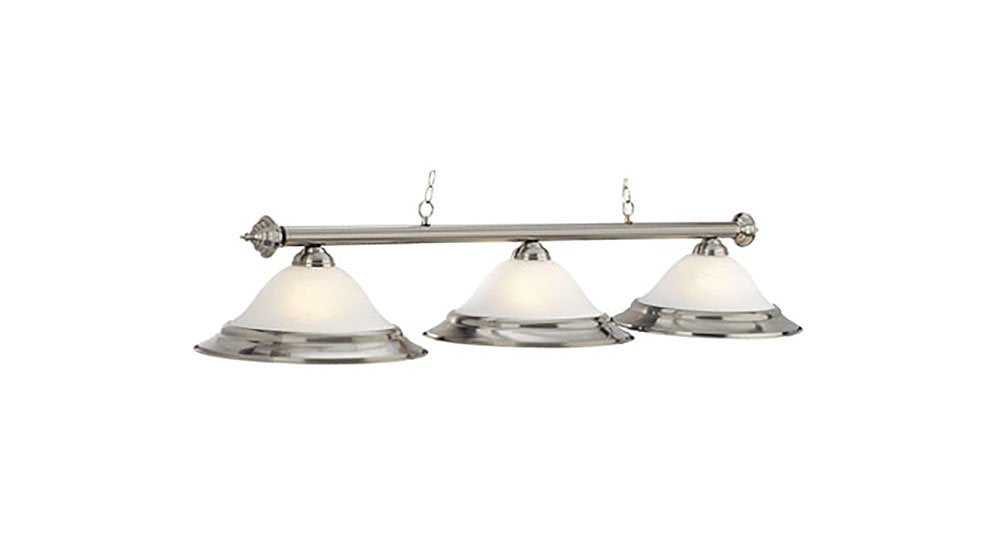 60 3 LT BILLIARD LIGHT- STAINLESS