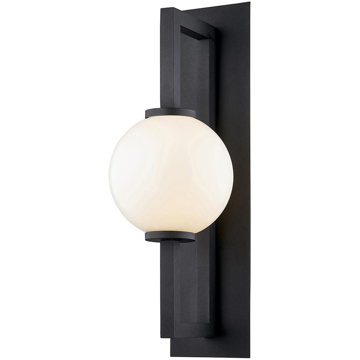 Troy Lighting B7322 Darwin Wall Sconce, Textured Black 24.00x10.50x8.00