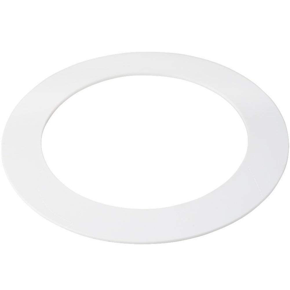 harrrrd 25 Pack Gloss White Goof Trim Ring for 8in Recessed Can Lighting, 8.6in Outer Diameter, 6.2in Inner Diameter, Plastic