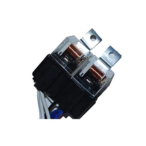 Octane Lighting 4-Headlight Relay Wiring Harness H4 Headlamp Light Bulb Ceramic Socket Plugs Set