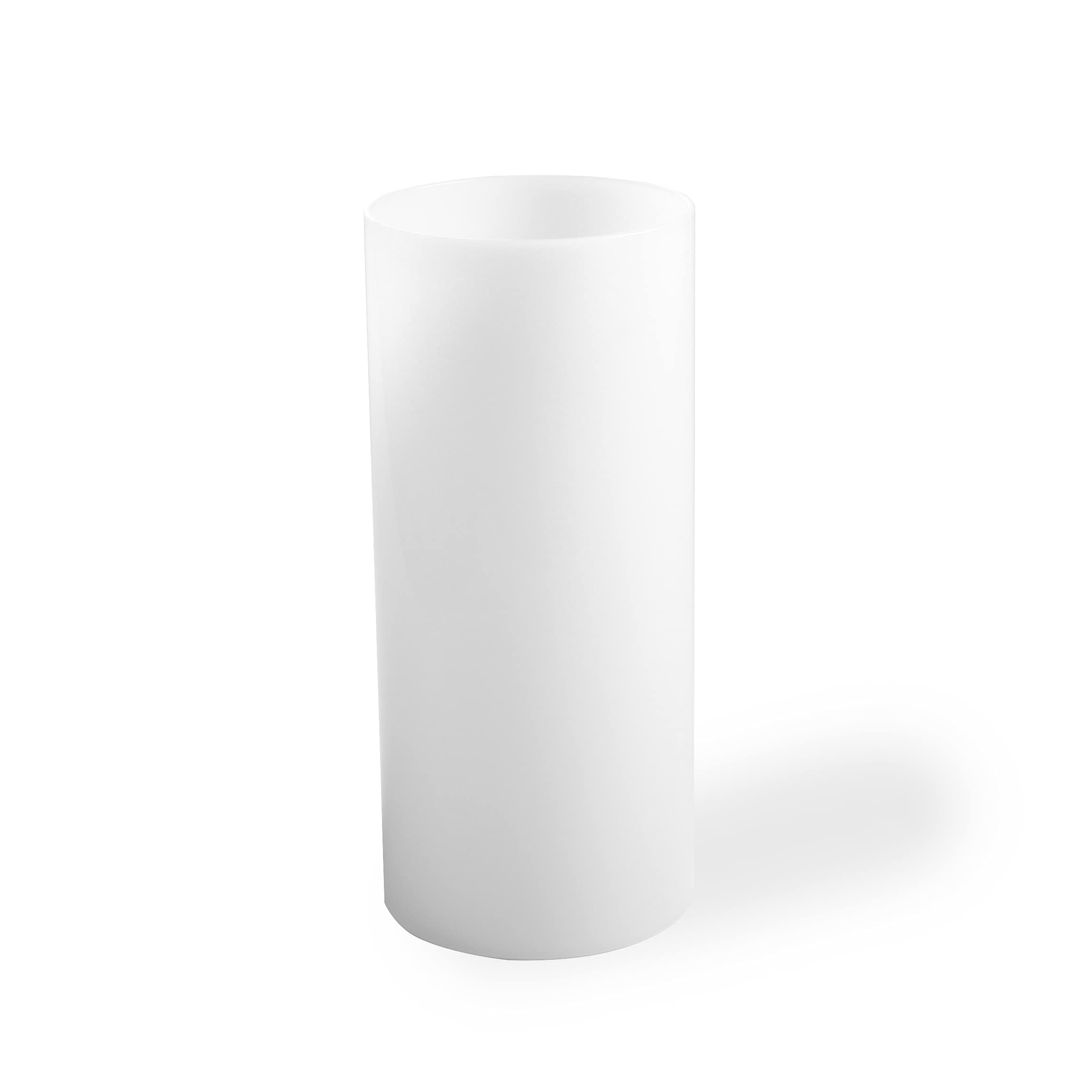 Sunwo Glass Shade Straight Cylinder Glass Lamp Shade Replacement With Multiple Effects (Opal White Straight Cylinder)