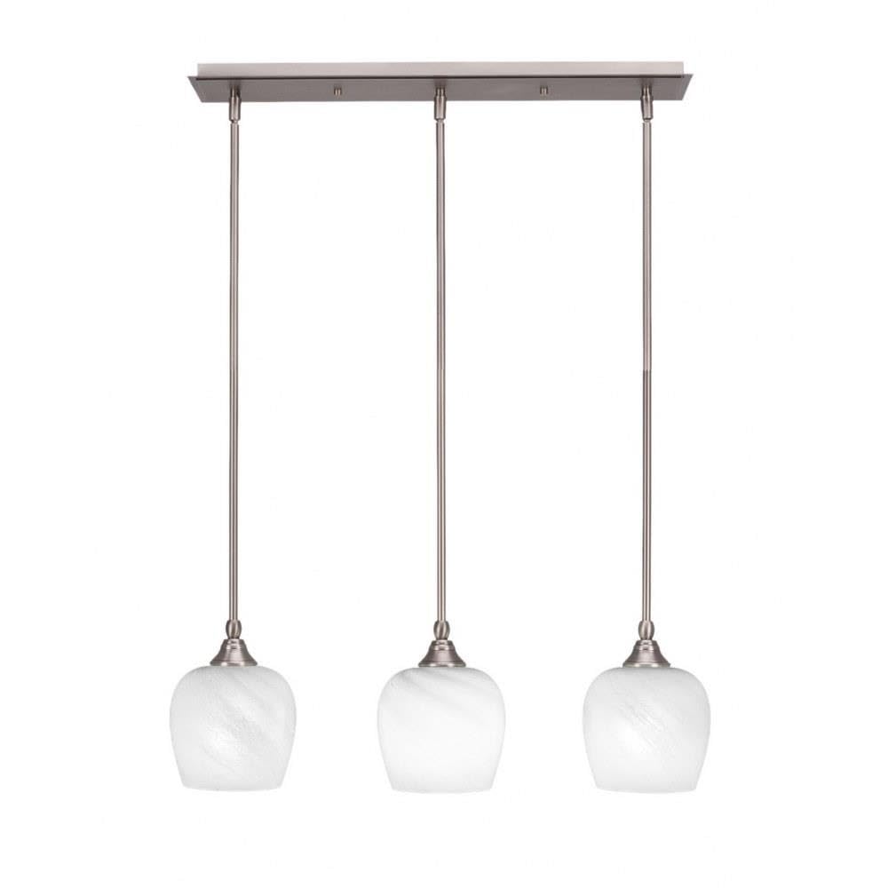 Stem 3 Light Linear Pendalier in Brushed Nickel (25-BN-4811)