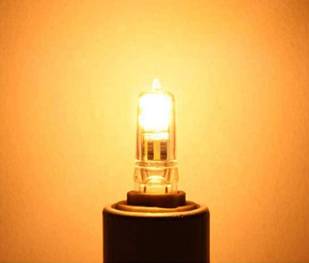 Gy6.35 Light Bulbs, 12V 50W Crystal Clear Halogen Bulb 2 Pin, T4 Jc Bi-Pin Base G6.35 Capsule Bulb, Dimmable, 2700K Warm White,