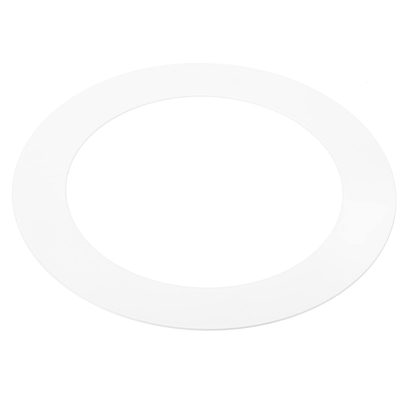 PATIKIL 4 ID 5.5 OD Light Trim Ring, White Goof Ring Matte Circular Light Cover Lighting Fixture for Ceiling Wall Recessed Can D