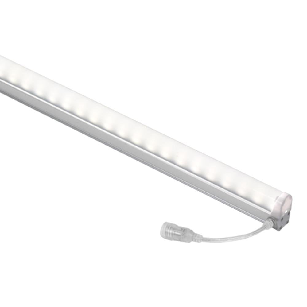 Jesco Lighting DL-RS-12-B-C 12&quot; LED Rigid Strip with Cover, Aluminum Finish with Blue/Opal Glass