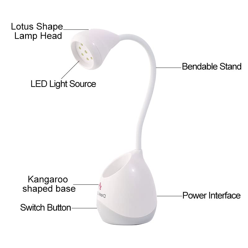 Meitawilltion 36W UV LED Desk Light with Storage Box,Flexible Gooseneck Desk Light with Switch,Portable Glue Curing Lamp Light f