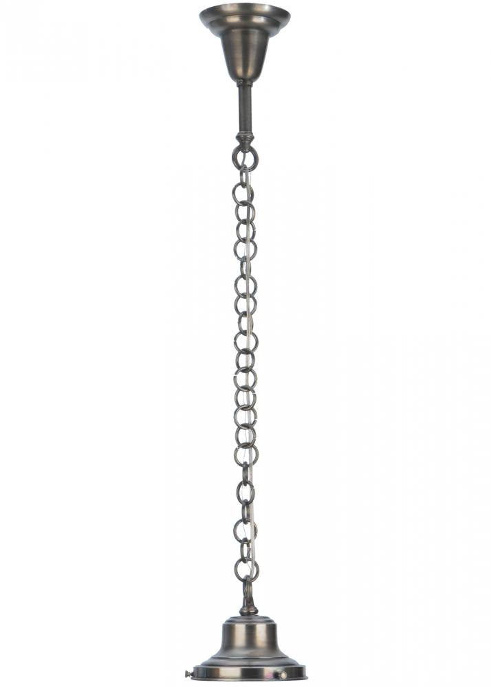 Meyda Tiffany Revival Schoolhouse 6&quot; Fitter Ceiling Light Fixture, 6.5&quot; Width, Metal