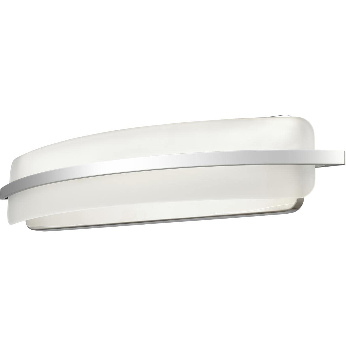 Elk Home Curvato 1-Light Vanity Light, Polished Chrome, Opal Etched Glass, Modern Style