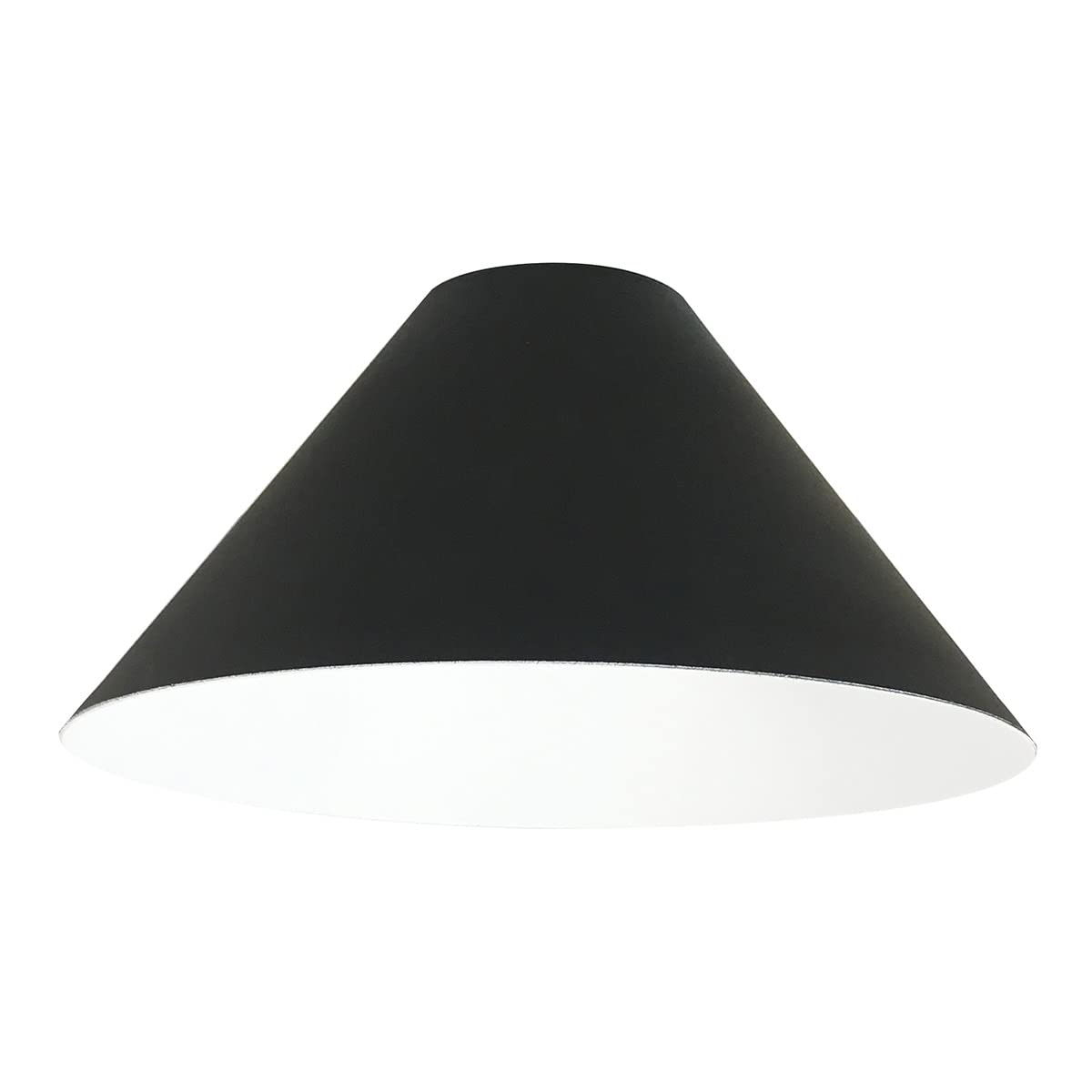 Nora Lighting NYLM-2CONEWB Ilene 1 Light 8 inch White/Black Fixture Shade Ceiling Light