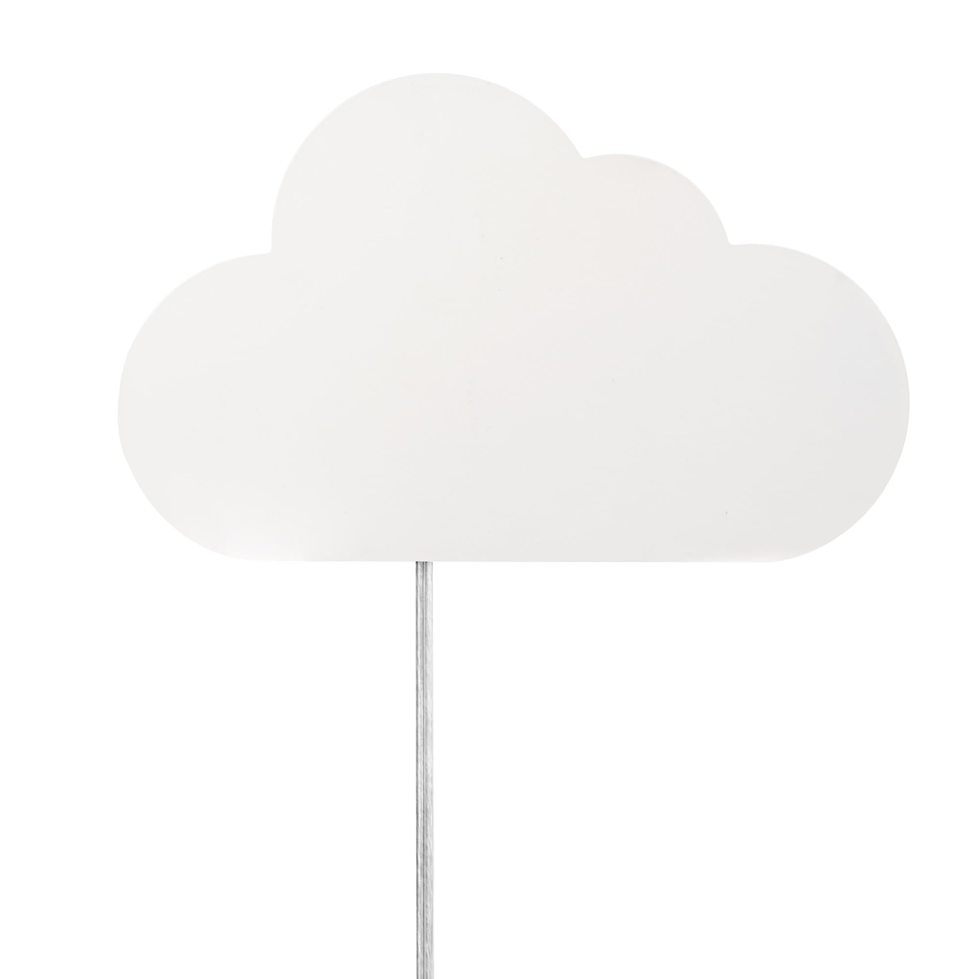 GLOBE Electric 51492 1-Light Floating Cloud Plug-in Wall Sconce, Matte White, 6ft Clear Cord, Inline On/Off Rocker Switch, Light