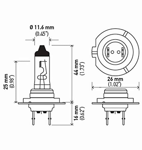 HELLA H7 24V LL Long Life Bulb, 70W