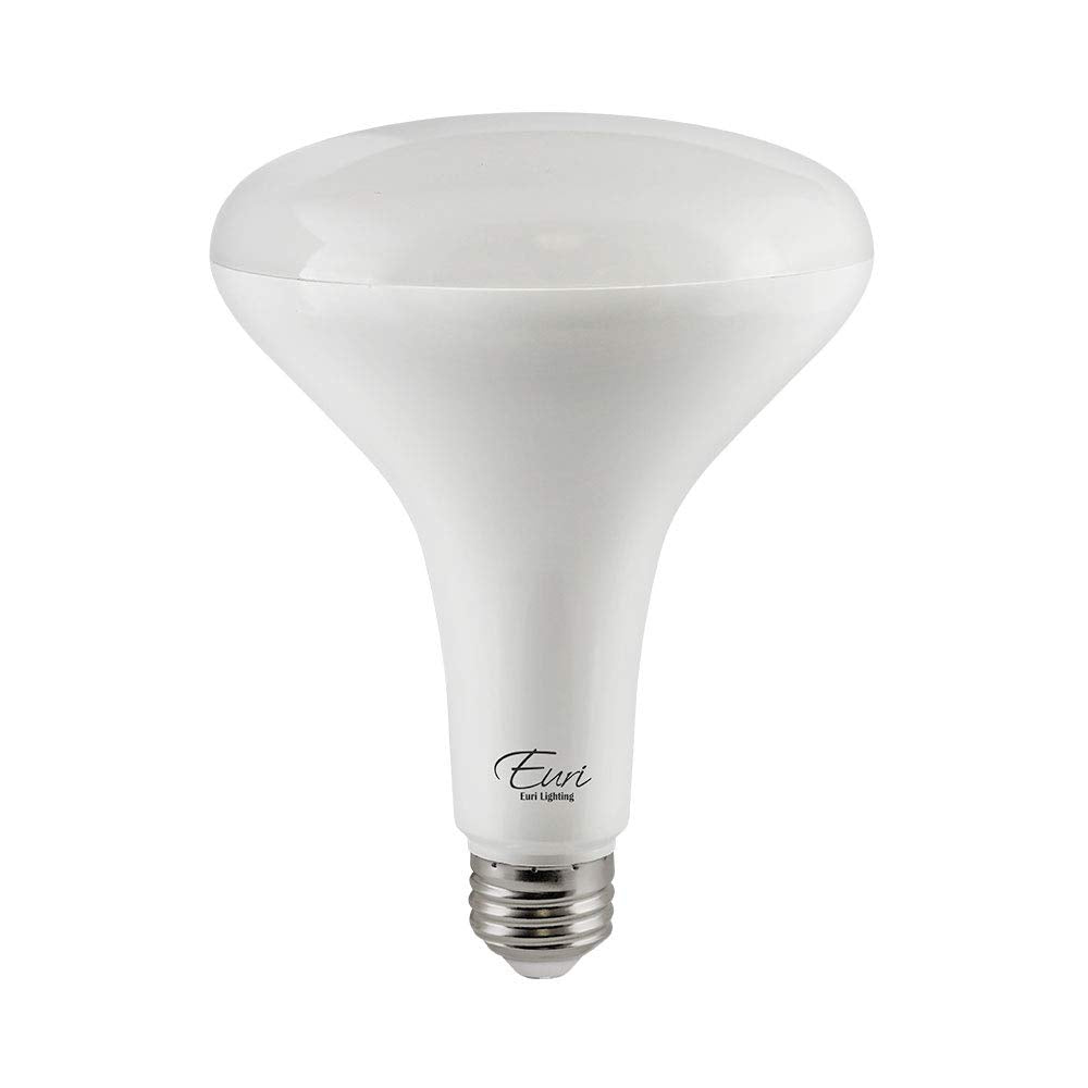 Euri Lighting EB40-17W3020e LED BR40, 17W (100W Equiv.) 1400lm, Dim, 80 CRI, Warm White (2700K), 110 Beam Angle, Damp Rated, E26