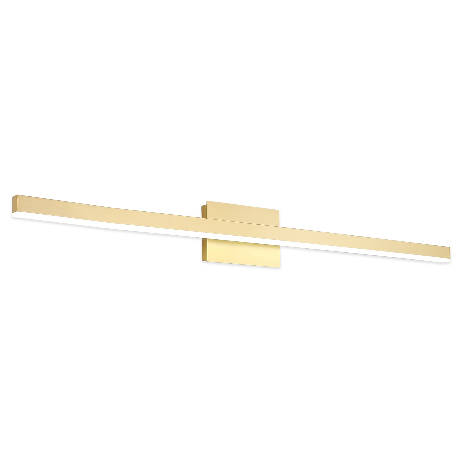 Joossnwell Gold Vanity Lights Bar 47.2in Modern LED Bathroom Fixture 30W 6000K