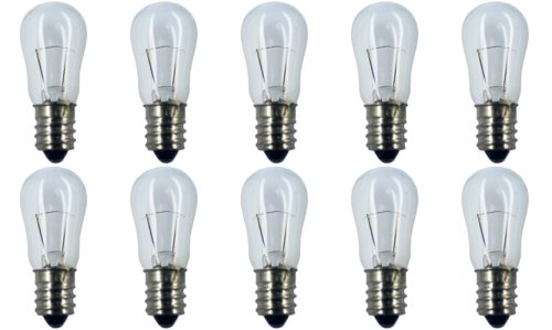 Cec Industries #6S6 6V Bulbs, 6 V, 6 W, E12 Base, S-6 Shape (Box Of 10)