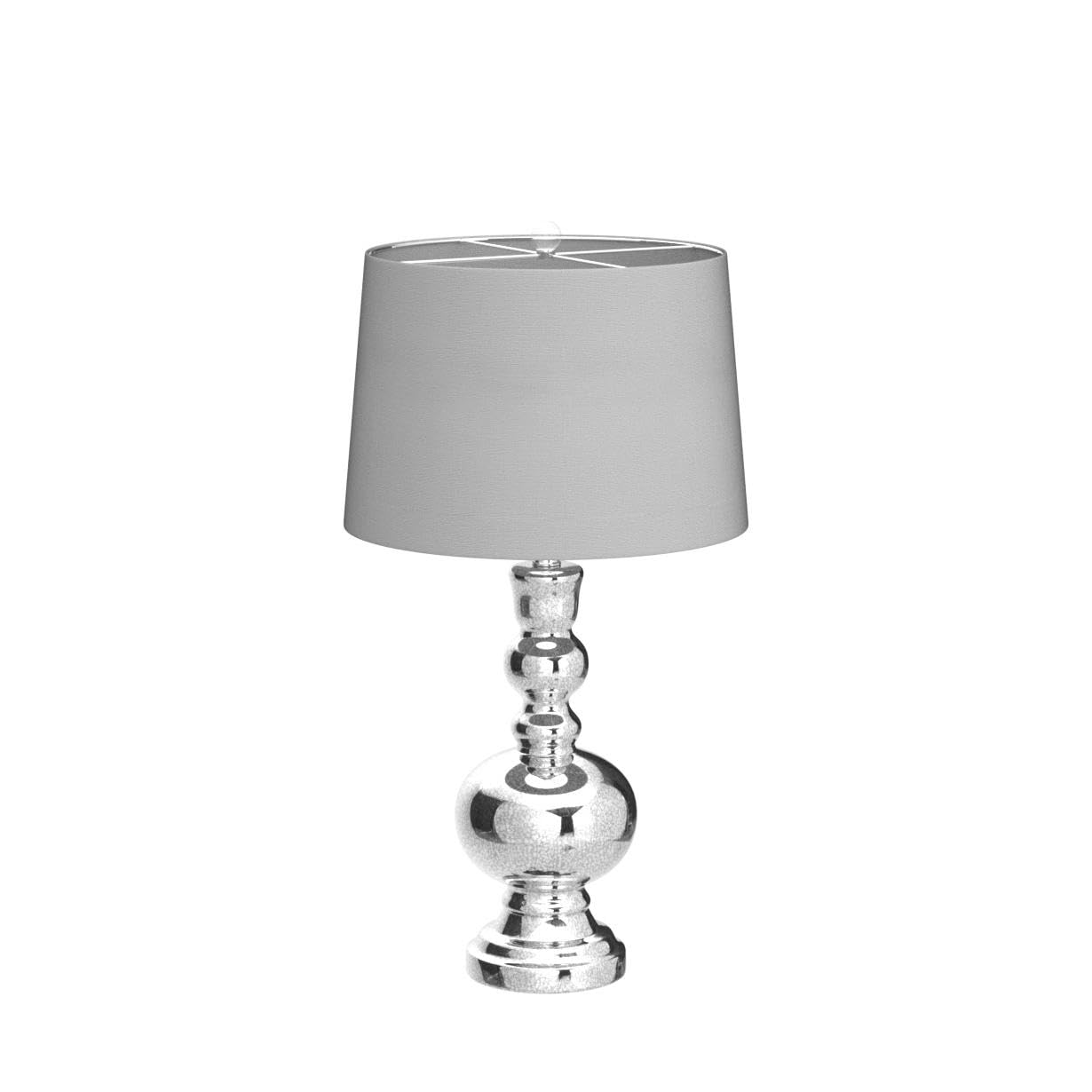 JONATHAN Y Set of 2 Glass LED Table Lamps, 28.5" Mercury Silver, Contemporary Design for Bedroom, Living Room, Office - Model JYL1061D-SET2