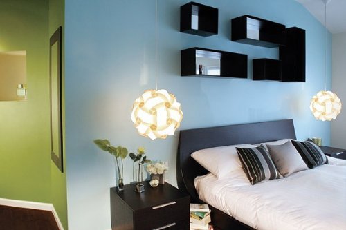 Lightingsky Diy Jigsaw Puzzle Lamp Shade Kit, 10&quot; White Pendant With 15Ft Cord