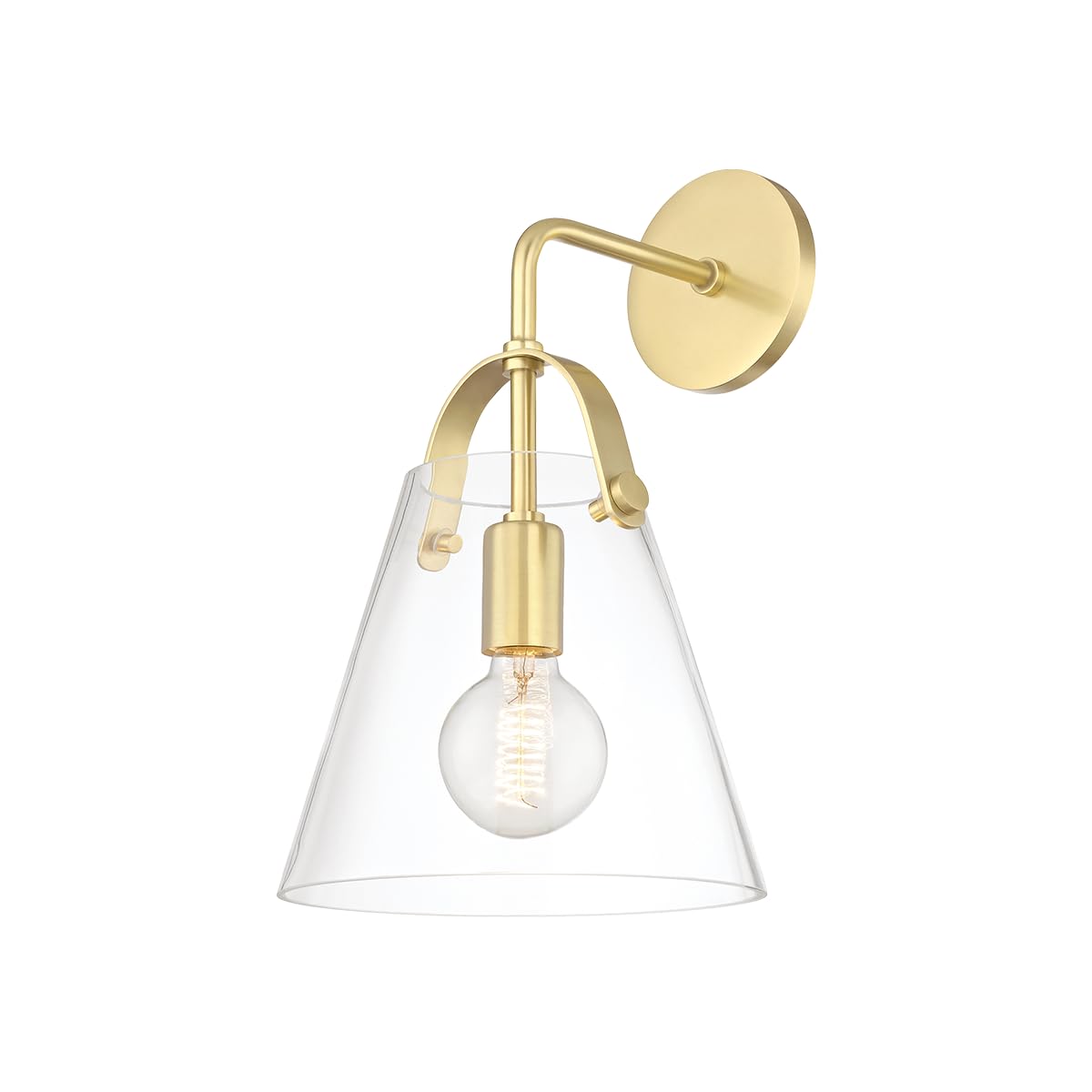 Mitzi H162101-AGB Karin - 1 Light Wall Sconce 15.25 inches Tall and 8.75 inches Wide - Aged Brass