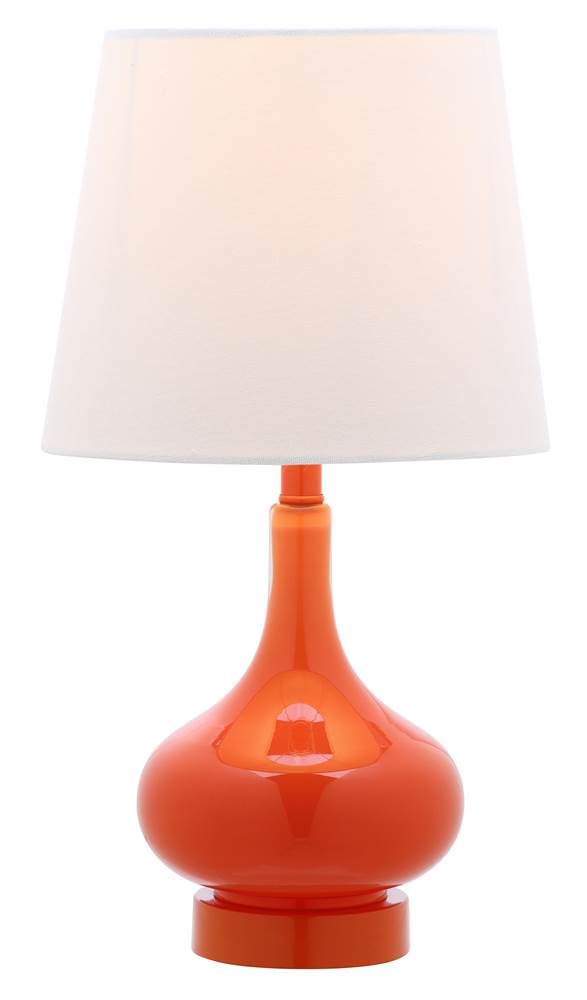 Safavieh Kids Lighting Collection Amy Orange Gourd 18-Inch Bedroom Living Room Home Office Desk Nightstand Table Lamp (Led Bulb