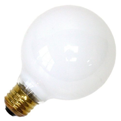 Westinghouse 0312100, 25W, 120V White Incand G25 Light Bulb, 1500 Hour 180 Lumen, Pack Of 12