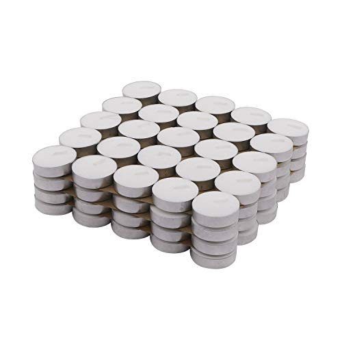Yathart Multi-Purpose Candles for Home Decorative Smokeless Pack of 100 Pcs Diya Tealight Candle Set (White, Scented Fragrance,