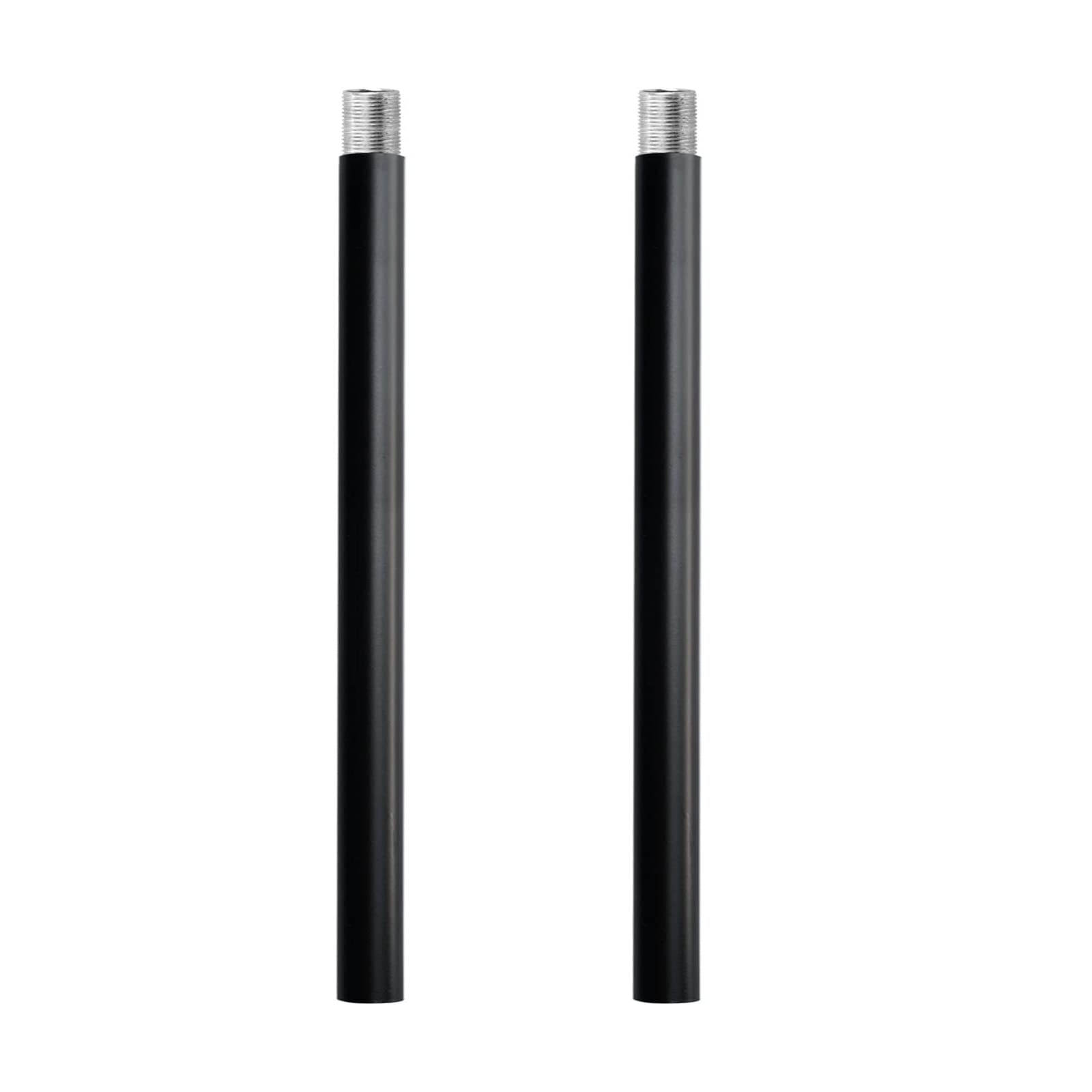 SGLfarmty 2 PCS 5-inch Length, Matte Black M10 Threaded Extension Rod for Pendant Light, Island Lighting, Chandeliers, Lighting 