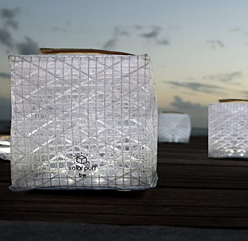 Solight Design Solar-Powered Inflatable LED Lantern - Waterproof, Compact, Bright White - Solar Puff 1B - 1 Pack