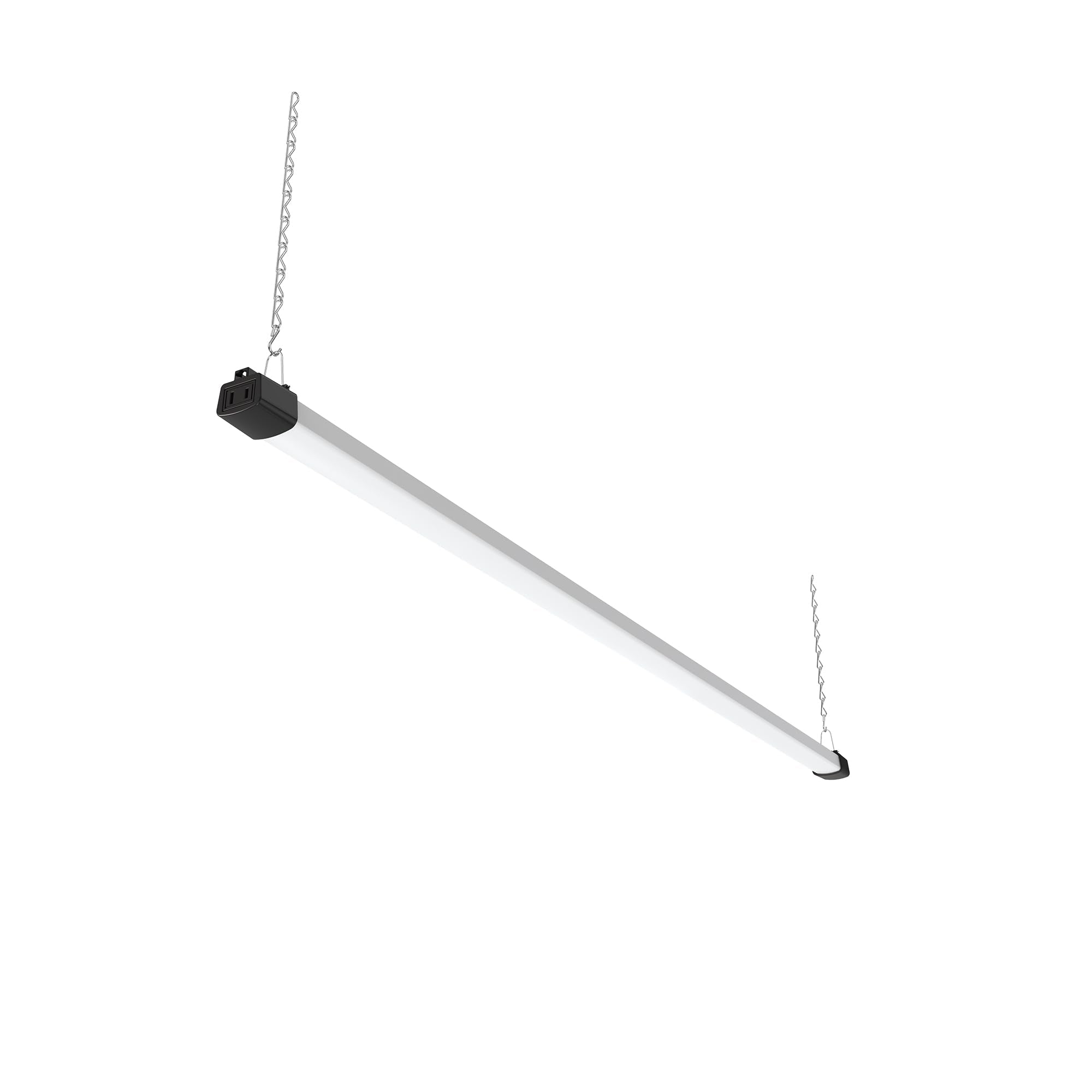 Quarterback 4FT LED Shop Light 40W Strip Work Compact Slim with Inline Switch Daylight White 5000K for Garage Workshop Basement