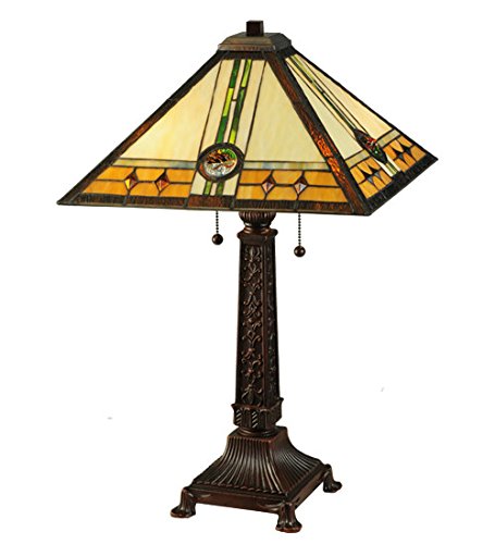 Meyda Tiffany 138771 Lighting, 26.5&quot; Height, Finish: Mahogany Bronze