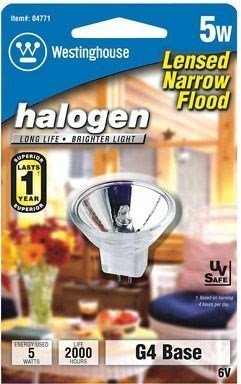 Westinghouse MR11 Halogen Lamp 5W GU4 Base 1-3/8 in. Clear Glass 2900K