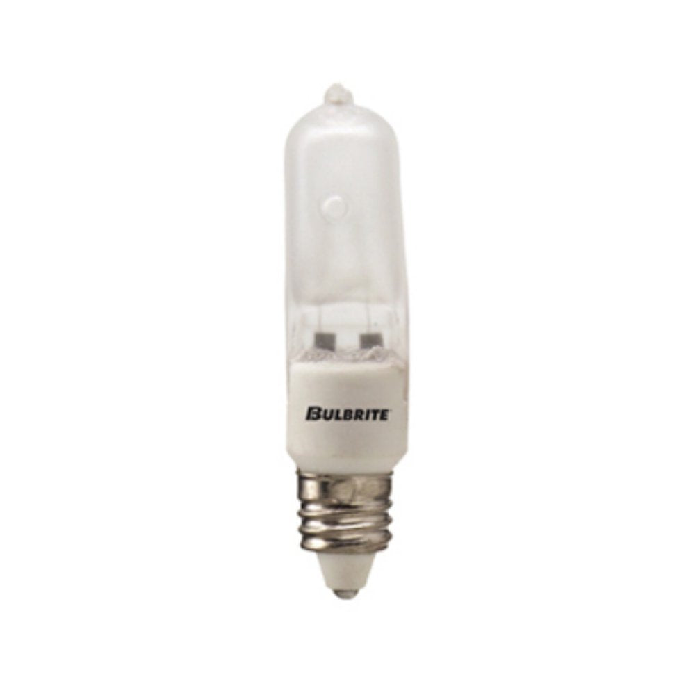 Bulbrite Q100Fr/Mc-10Pk 100W 120V Halogen Jd Type Mini-Candelabra Bulb, Frosted, 10-Pack