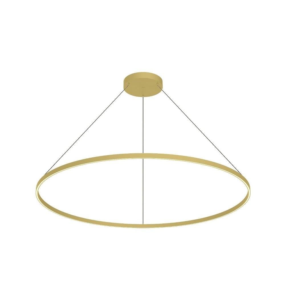 Kuzco Lighting Cerchio - 150W LED Pendant-1.5 Inches Tall and 59 Inches Wide-Brushed Gold Finish