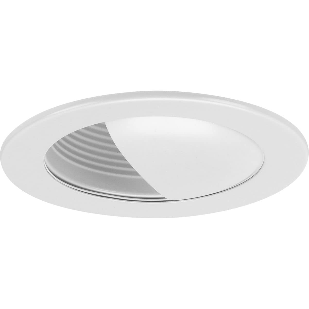 Progress Lighting P804004-028 4 Recessed Wall Washer Trim for 4 Housing Satin White (P804N Series)