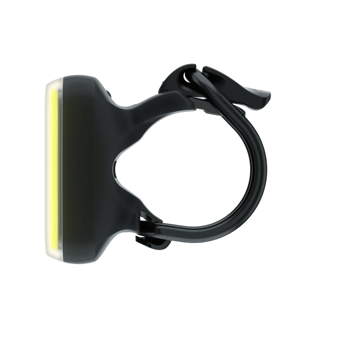 KNOG Blinder Front Bike Light - 200 Lumen, Rechargeable, 8 Light Modes, IP67 Waterproof, Fits 22-32mm Handlebars, Black, Model KN476.BL
