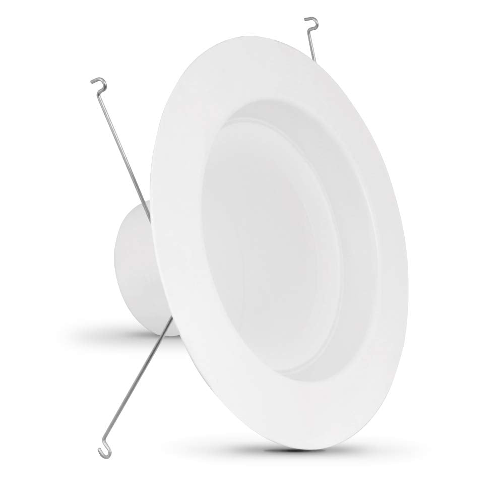 Feit Electric 5-6 Inch Led Recessed Downlight - Pre-Mounted Trim - Standard Base Adapter - 5000K Daylight - Dimmable- 75W Equivalent - 45 Year Life - 925 Lumen - High Cri