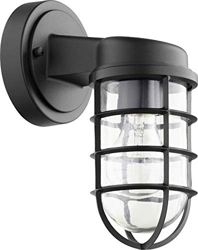 Quorum Belfour Outdoor Wall Lantern - Noir, Bronze/Dark, Black Plastic, Stylish Lighting Fixture